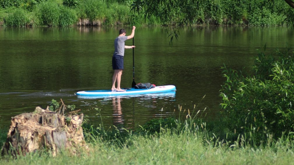 Poprvé s paddleboardem na Sázavu