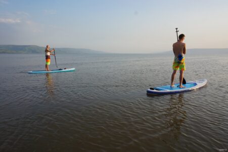 Travelling with paddleboards around Israel