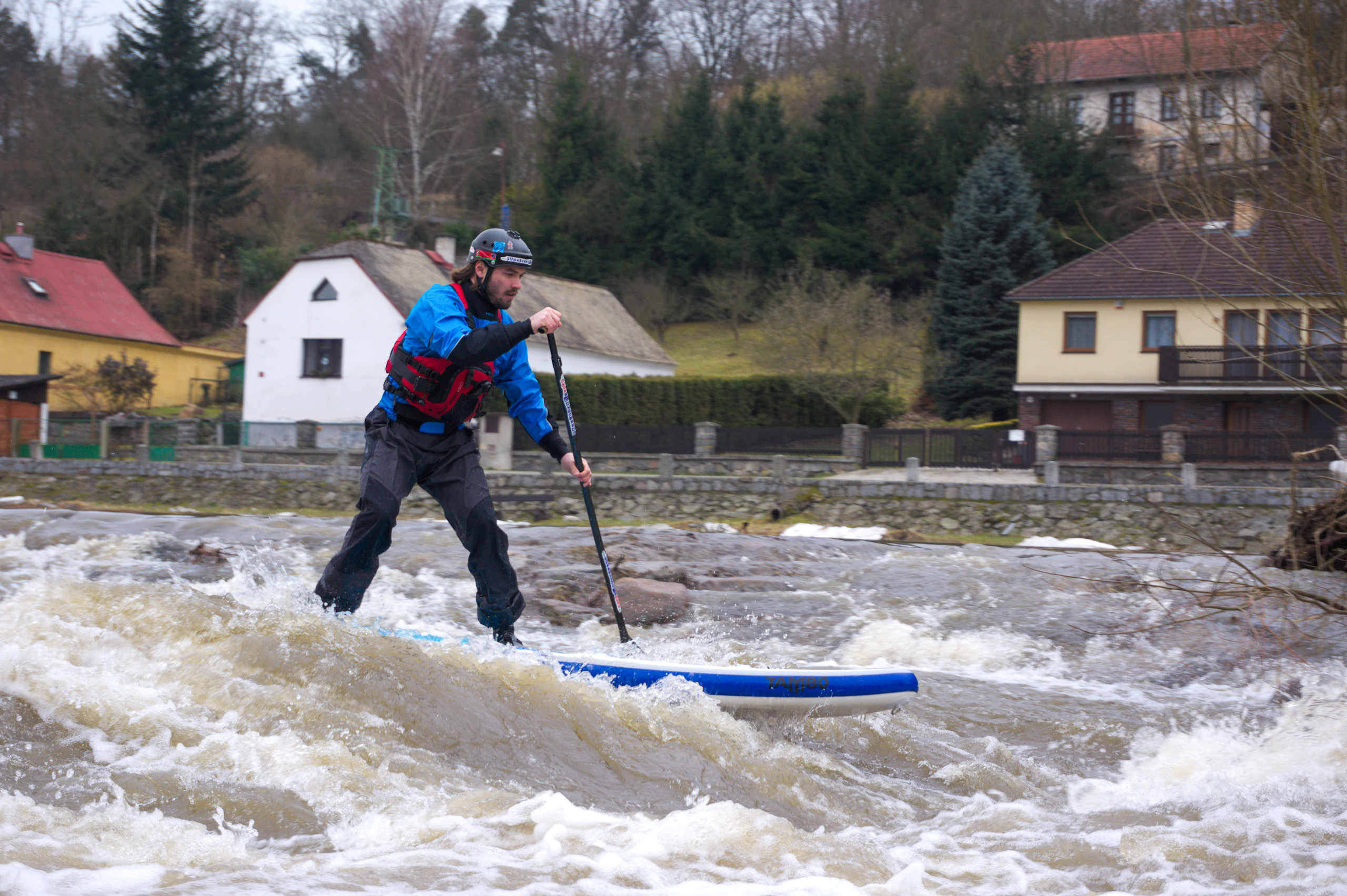 Únorová Sázava z Týnce do Pikovic
